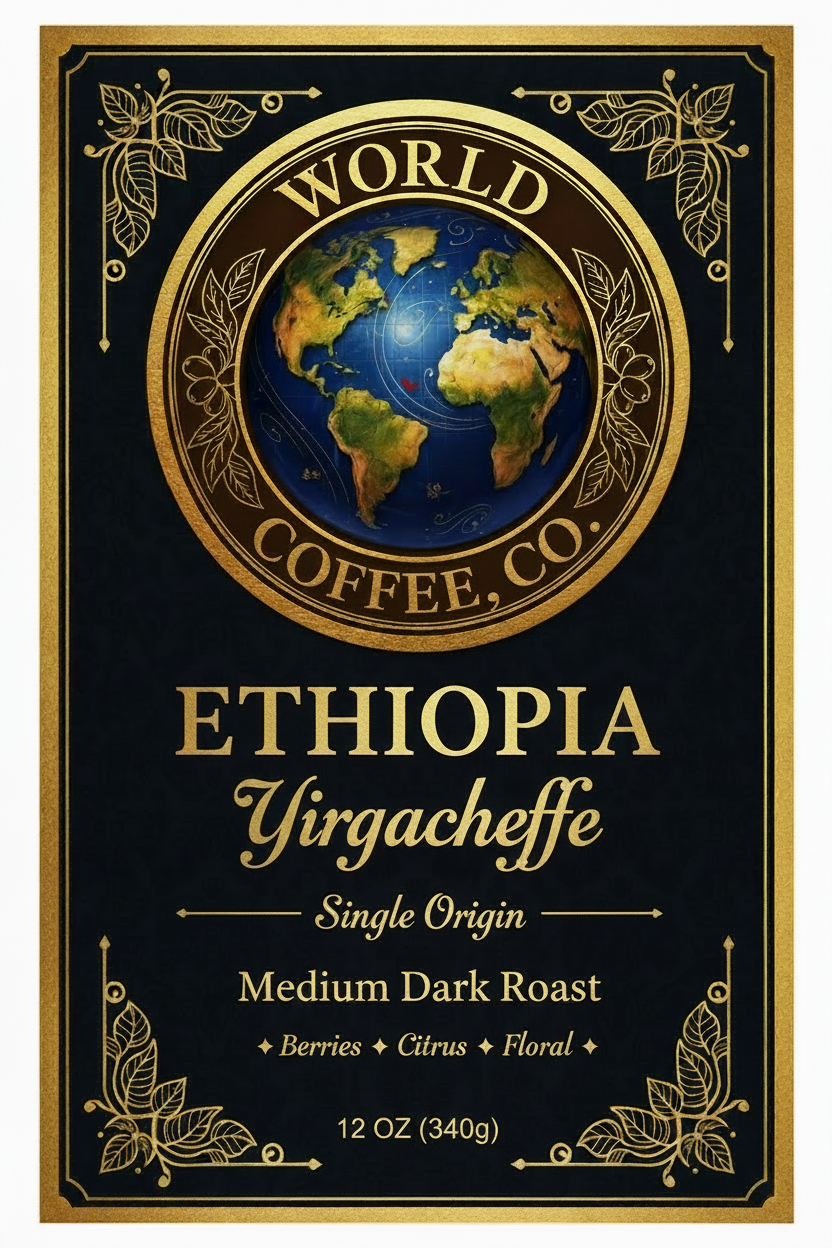 Ethiopia Yirgacheffe Origin Series Label