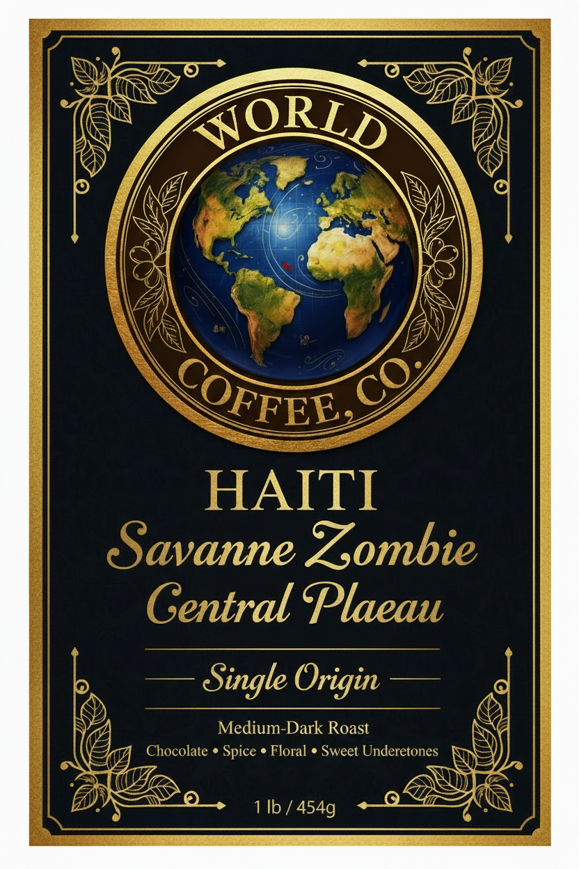 Haiti Savanne Zombie Central Plateau Label