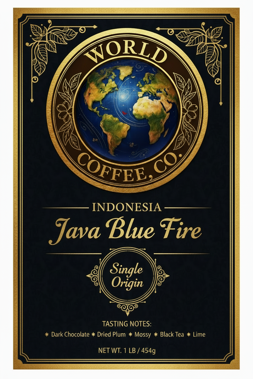 Indonesia Java Blue Fire Portrait