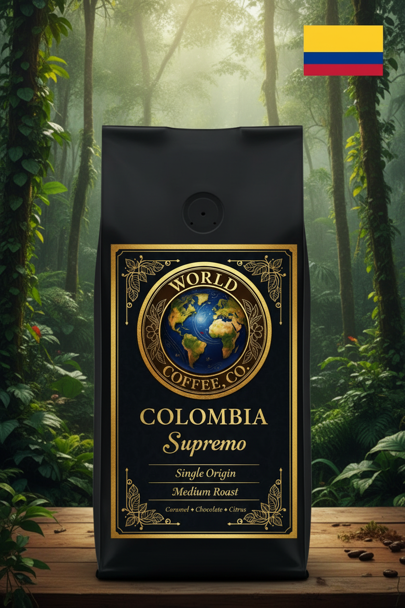 Colombia Supremo Origin Series Label