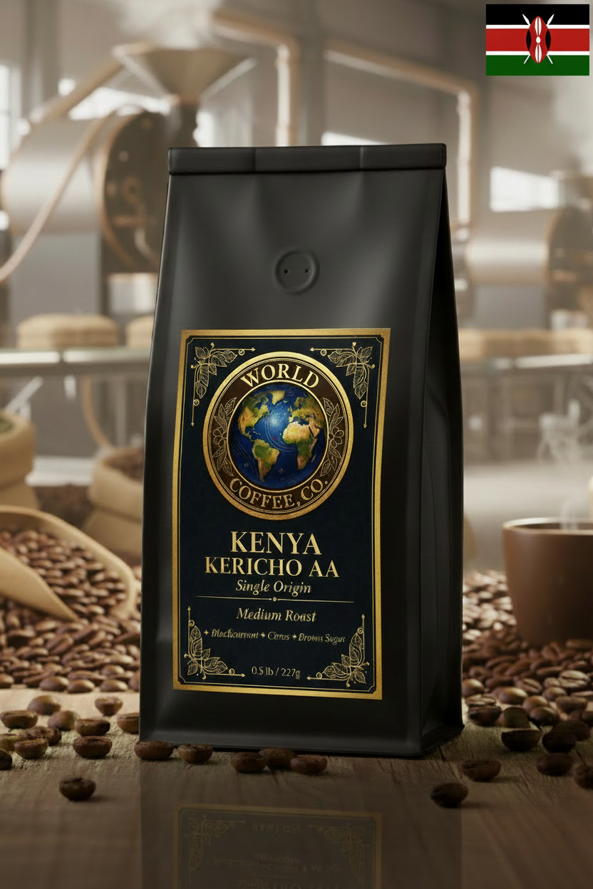 Kenya Kericho AA with Flag